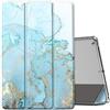 EasyAcc Custodia Cover Compatibile con iPad 9 Generazione/iPad 10.2 2021 2020 2019 / iPad 8. 7. Generazione, Cover Posteriore Opaca Ultra Sottile Traslucida con Funzione Auto Wake Up/Sleep,Blu Marmo