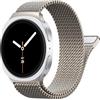 YuiYuKa Cinturino Milanesi Magnetico per Cinturini Samsung Galaxy Watch 8 40mm 44mm/8 Classic 46mm Uomo Donna,Milanese Loop Acciaio Inossidabile Maglia Metallo Bracciale per Samsung Watch 8/8 Classic Band