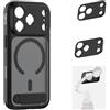 SMALLRIG Kit custodia FilMov per iPhone 17 Pro Max, custodia magnetica con supporto regolabile, piastra posteriore per obiettivo, supporto per MagSafe, per telefono, per DJI, per Insta360, nero - 5551