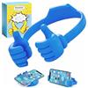 Kinizuxi Thumbs Up Lazy Phone Stand Regali per Natale, Supporto Universale per Telefono Cellulare per Scrivania, Supporto per Cellulare Supporto per Smartphone per iPhone iPad Samsung e Altro (Blu)