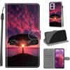 SIENIANLINE Cover per Motorola Moto G24 / E14 custodia portafoglio Albero | Chiusura magnetica, Scomparti carte, Funzione supporto, Pelle PU flip cover per Moto G04 / G04s