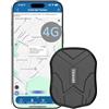 TKMARS TK905 4G localizzatore GPS per Auto 5000mAh GPS Tracker Senza Abbonamento,Antifurto Auto con Magnetico,Funziona Tramite SMS/Applicazione/Piattaforma di Rete,Modalità di Allarme Multiple