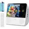 GAONAWAY Lettore DVD Portatile con Schermo da 7 con BatteriaRicaricabile da 4000mAh Integrata, DVD Portatile Supporto Bluetooth/USB/AV/AUX/Riprendi Riproduzione,Luminosità Regolabile, Senza Limiti Region
