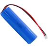 Winfox Batteria agli ioni di litio da 3,7 V, 2600 mAh, con connettore PH2,0, batteria ricaricabile agli ioni di litio per torce, controllo remoto, giocattoli e dispositivi elettronici
