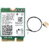 Giyofom 9560NGW Scheda WiFi + Antenna 1730Mbps AC 9560 Dual Band 2.4G+5G BT 5.0 802.11Ac M.2 CNVI 9560NGW Adattatore Wireless