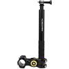 Topiky Morsetto per fotocamera da manubrio della bicicletta, supporto per fotocamera della bicicletta, supporto per fotocamera, supporto per barra protettiva per moto con bastone selfie