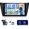 NHOPEEW 4+128G Autoradio per BMW Serie 3 E90 E91 E92 E93 2005-2013 con Wireless Carplay e Android Auto - Schermo incell da 9 pollici Supporto WiFi GPS Comandi al volante + Telecamera di retromarcia