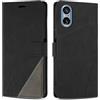 SONWO Cover per Sony Xperia 5 V, Flip Caso in PU Pelle Case Cover Custodia con Slot per Schede e Supporto Stand per Sony Xperia 5 V, Nero