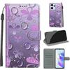 SIENIANLINE Cover per Honor X7A custodia portafoglio Gocciolina | Chiusura magnetica, Scomparti carte, Funzione supporto, Pelle PU flip cover per Honor X7a