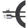 CAZSTYK Cavo da USB a USB C da 100 W in nylon intrecciato a gomito a 90 gradi Cavo dati di ricarica rapida per cavo di ricarica da viaggio a filo rapido di tipo C