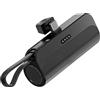 wkao Mini Capsule Power Bank, Caricatore Portatile con 5000 Mah, Ricarica Rapida 20W, Tipo-C e Porte, Leggero, Certificato Fcc CE,