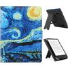 HoYiXi Custodia Universale per 6.8,7 eReader Compatibile Kindle Paperwhite/Kobo/PocketBook/Tolino/Sony E-Book Reader Cover Case for 6-7'' E-Book Reader con Stand,notte stellata