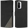 SONWO Cover per Xiaomi Mi 11i / Xiaomi Poco F3 5G, Flip Caso in PU Pelle Case Cover Custodia con Slot per Schede e Supporto Stand per Xiaomi Mi 11i / Xiaomi Poco F3 5G, Nero