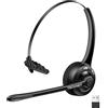TECKNET Auricolare Bluetooth & Dongle USB, cuffie wireless ad orecchio con microfono a cancellazione di rumore, auricolare senza fili a mano libera per cellulare, PC, casa, ufficio, call center