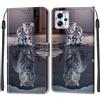 SIENIANLINE Cover per Motorola Moto G13 / G23 / G53 custodia portafoglio Tigre | Chiusura magnetica, Scomparti carte, Funzione supporto, Pelle PU flip cover per Moto G13 / G53