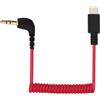 BTFO Cavo Adattatore Microfono USB C a TRS da 3,5mm, per Rode Wireless GO 2 / ME/Pro Hollyland Lark M1 / M2 / MAX / 150 / M1 / MAX Duo Cavo di Uscita Audio Cavo a Spirale DAC per Android iPhone 15