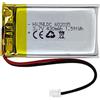 HXJNLDC Batteria ricaricabile al polimero di litio CC 3.7V 430mAh 602035, adatta per prodotti elettronici fai da te 3.7-5V con sostituzione della batteria a 2 fili incorporata e luci LED