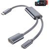 BASESAILOR Adattatore USB C a HDMI con PD 100W femmina,USBC a HDMI 4K@30Hz | Tipo C a HDMI con ricarica PD per Nintendo Switch,Steam Deck,iPhone 17 16 15,MacBook,iPad,Samsung S26 S25 dispositivi Display