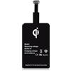 Inajoke Ricevitore di ricarica senza fili USB-C Qi 1300mA per Samsung Galaxy S21, A52s, A72, A32, A12, A51, A50, Google Pixel, Huawei, LG, Sony - Ultrathin adattatore per ricarica wireless