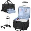 Yarwo Borsa con Ruote per Stampante con Divisorio, 42x41x30cm