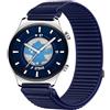 GIOPUEY Cinturini Compatibile con Honor Watch GS 3, Nylon Traspirante Sport Loop Cinturino in Morbido Nylon Intrecciato Strap Band - Darkblue