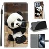SIENIANLINE Cover per Xiaomi 14T Pro custodia portafoglio Panda carino | Chiusura magnetica, Scomparti carte, Funzione supporto, Pelle PU flip cover per Xiaomi 14T Pro