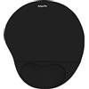 Anpollo Eligoo Tappetino Mouse Ergonomico con Supporto per il Polso, Tappetino per Mouse in Gel Confortevole, Tappetino Mouse Gaming Resistente - Nero
