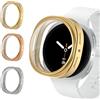 Wowstrap 3 Pezzi Coque pour Samsung Galaxy Watch 8 44mm, Custodia Protezione Totale Extreme Sottile HD Clear Pellicola Protettiva Accessori pour Cover Samsung Galaxy Watch 8 44 mm Protettore Schermo