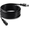 KUOQIY 5m 5.5x2.1 mm 24V 12V Cavi di Prolunga per Alimentazione DC, DC Cavo Estensione Maschio a Femmina 22AWG, per Telecamera Sicurezza CCTV, DVR, Nero
