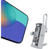 ONES Caricabatterie portatile, Power Bank ricarica rapida 5000mAh, Display Digitale LED, mini caricatore backup per iPhone 16 15 14 13 12 11 Samsung ecc., spina USB C e cavo lighting, bianco