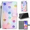 KENHONER Custodia per Samsung Galaxy A23 5G, impronta | Portafoglio Pelle PU, Magnetica, Resistente Agli Urti, Scomparto Carte Credito, Pieghevole, Flip Libro, Motivo