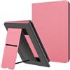 TOKILO Custodia per eReader 7 (12a generazione) - 2024 e Colorsoft Signature Edition (1a generazione 2024), Kickstand con funzione Auto Sleep/Wake e cinturino da polso (C1-Rosa)