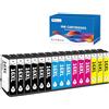OINKWERE 16XL Cartucce Compatibil per Epson 16XL Multipack Cartucce 16 XL per Workforce WF-2630 WF-2510 WF-2760 WF-2750 WF-2660 WF-2530 WF-2540 WF-2650 WF-2010 WF-2520 (15-Pezzi)