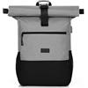 RJEU Zaino per Uomo e Donna, Zaino per Laptop da 15,6-17,3 Pollici con Porta di Ricarica USB, Borsa per Ragazzo e Ragazza Adolescente per Scuola, Viaggio (Grigio scuro-26L)