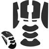 kcrnw Impugnatura antiscivolo per mouse, compatibile con Logitech G Pro X Superlight 1/2, assorbe il sudore, adesivo di ricambio ultra sottile per il massimo controllo, nero