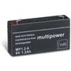 Multipower - Batteria al piombo MP1,2-6 (6 V/1,2 Ah), senza manutenzione
