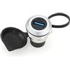 SZRMCC 2PCS USB 3.0 Connettore per Montaggio a Pannello USB Presa Femmina Impermeabile Cavo Rotondo Accoppiatore Passare Attraverso Connettore Adattatore di Estensione con Tappo Antipolvere