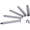 GAOHOU 5 pz Slot Cover Filtro Polvere Staffa Espansione Piastra Vuota Scudo Metallo Nero