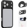 SMALLRIG Custodia Protettiva FilMov Bumper per iPhone 17 Pro con Piastra Posteriore per Obiettivo et Adattatore per filtro per Stabilizzatori Gimbal per Telefono, per DJI e Insta360, Nero - 5790