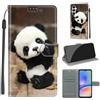 KENHONER Custodia per Samsung Galaxy A05s, Panda | Portafoglio Pelle PU, Magnetica, Resistente Agli Urti, Scomparto Carte Credito, Pieghevole, Flip Libro, Motivo