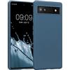 kwmobile Custodia Compatibile con Google Pixel 6a Cover - Back Case per Smartphone in Silicone TPU - Protezione Gommata - petrolio matt
