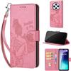 SIENIANLINE Cover per Xiaomi Redmi 14C / A3 Pro custodia portafoglio Rosa | 3 scomparti carte, 1 tasca banconote, Chiusura magnetica, Supporto, Pelle PU flip cover per Xiaomi Poco M7 / C75