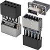 ZHUROUPU 2 Pezzi da 2,5 mm (9 Pin) a USB 3.1/3.2 Type-C (20 Pin) per Scheda Madre, Adattatore da USB 3.0 a Type-E A-Key per Porta Pannello Frontale PC, connettore Verticale per Scheda Madre Vecchia