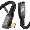 CableDeconn Cavo USB 4 8 K, 0,5 m, M/F, 1 larghezza, 1 dritto, compatibile con Thunderbolt 4 8 K@60 Hz, 4 K @ 120 Hz, video 40 Gbps, velocità di trasmissione 20 V, 5 A, 100 W, Power Delivery 3 in 1