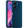 HULLIN Custodia per Telefono in Silicone Colorato, Adatta per Redmi 13C (4G) / POCO C65 (6.71) - Blu zaffiro