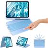 KBCASE Tastiera per iPad 10 Generazione /A16 11 Generation (11/10.9 pollici, 2025/2022),Rotazione 360 Cover con Bluetooth Tastiera Touchpad per iPad 10/11Gen con 7 Colori Illuminato,Italiano QWERTY