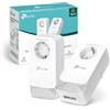 TP-Link PG2400P KIT Powerline Passante G.hn2400, G.hn Wave2 MIMO, 2+2 Porte Gigabit Ethernet, Presa Di Alimentazione Extra, Modalità Di Risparmio Energetico, Plug & Play