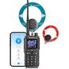 Radioddity GS-10B Pro Ricetrasmettitore Radioamatore, 8W Dual Band, Spettro in Tempo Reale, Ricevitore HF SSB CW Banda Aerea, App Prog, 999 CH, Antenne Donut SW/MW, HT Portatile per POTA & Field Day