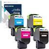 LCL CS421 Cartucce di Toner Compatible per Lexmark 78C20K0 78C20C0 78C20M0 | 78C20Y0 per Lexmark CS421 CS421dn CS521 CS521dn CS622 CS622de CX421 CX421adn CX522 CX522ade CX622 CX622ade CX625(KCMY,4-Pack)