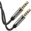 TesRank Cavo Aux Jack 3.5mm 4 Poli TRRS, Cavo Audio Jack Maschio a Maschio Stereo in Nylon per Cuffie, Smartphone, Altoparlante auto, MP3, etc, 1M